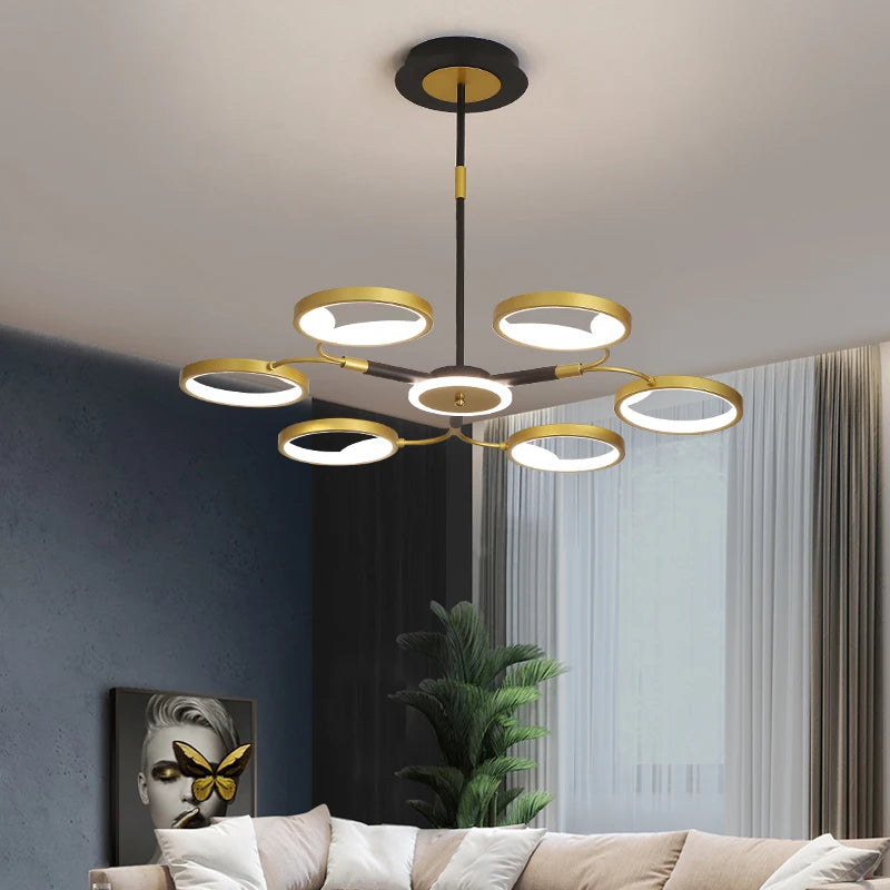 plafonnier led design moderne pour intérieur élégant et raffiné - vue 4 sur 9