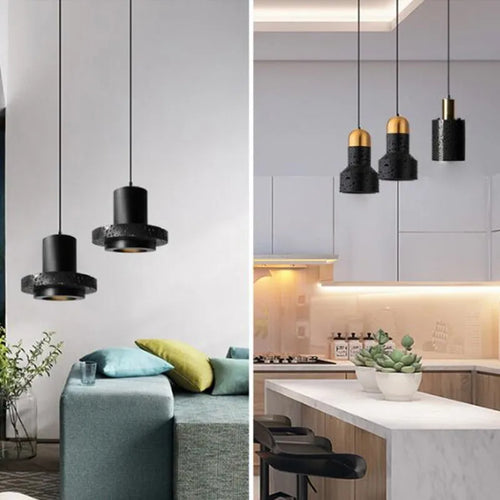 suspension en terrazzo de ciment style industriel haut de gamme - vue 4 sur 15