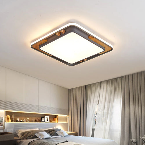 plafonniers contemporains macaron rectangle éclairage intérieur décoration - vue 4 sur 15