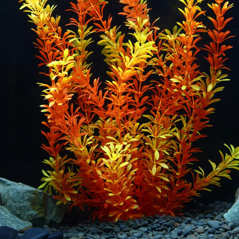 grandes plantes aquatiques artificielles pour décoration d'aquarium - vue 3 sur 8