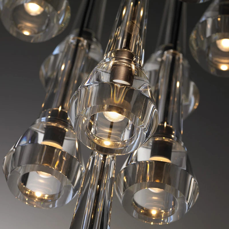 suspension en cristal de luxe pour décoration intérieure - vue 3 sur 6