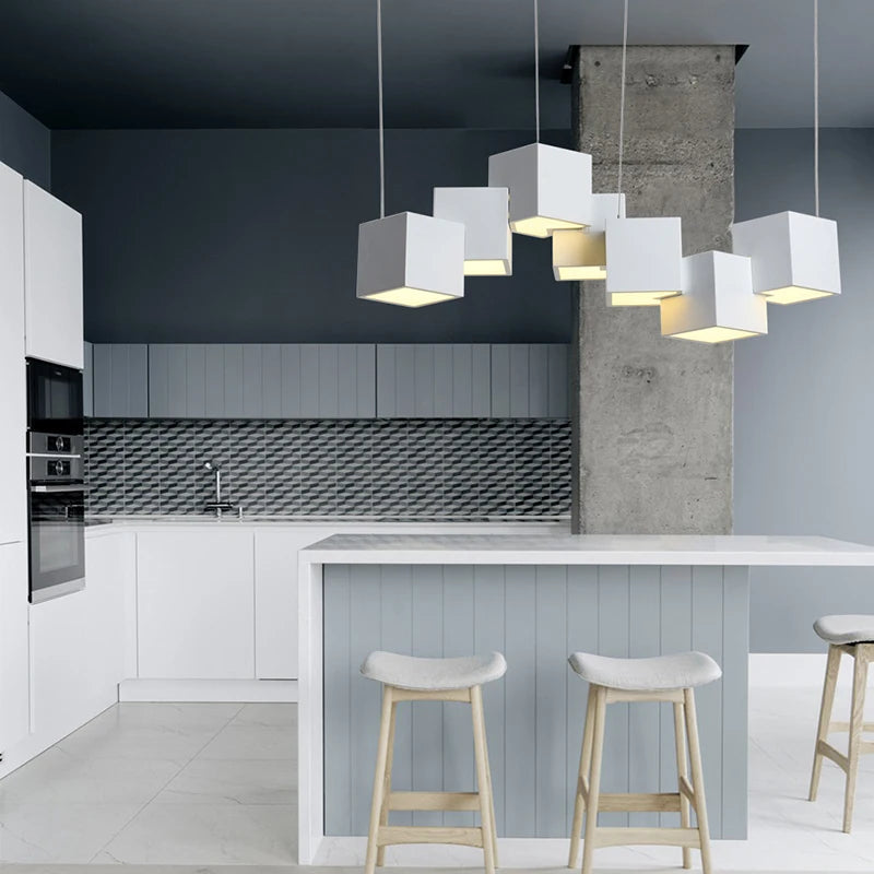 2024 Magic Cube Led Creative Pendant Light Ceilng Hanging Lamp for Dining Room Living Room Light Fixture Samsarah Lighting - vue 3 sur 10