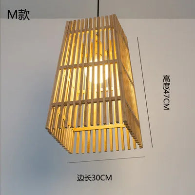 lustre en bambou style zen pour ambiance relaxante - vue 14 sur 29