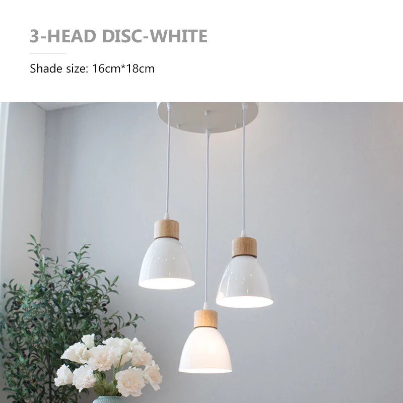 Lustre nordique bois 3 têtes décor - vue 21 sur 26