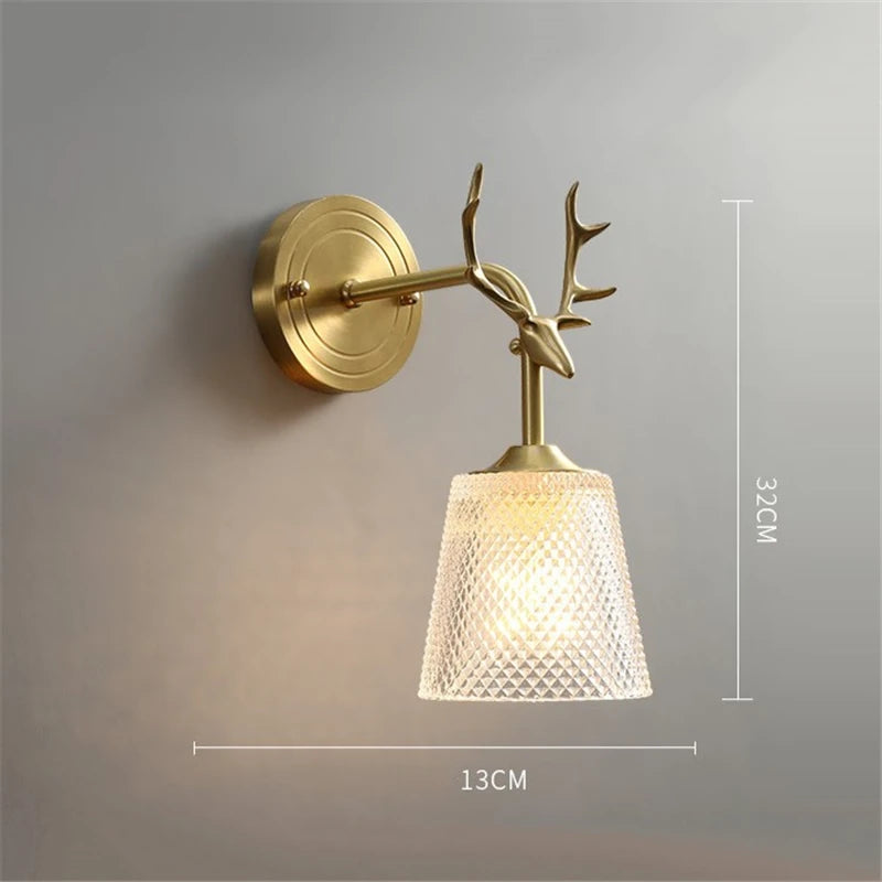 applique murale moderne en verre nordique avec led intégré - vue 4 sur 6