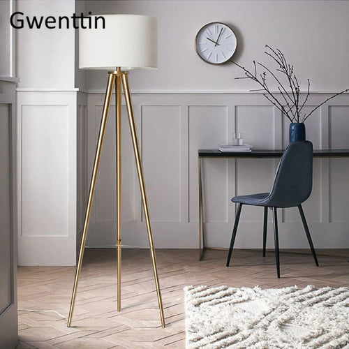 lampadaire créatif en fil de soie avec trépied nordique décoratif - vue 5 sur 13