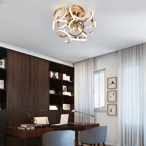 plafonnier led moderne globe design éclairage intérieur décoratif - vue 3 sur 8