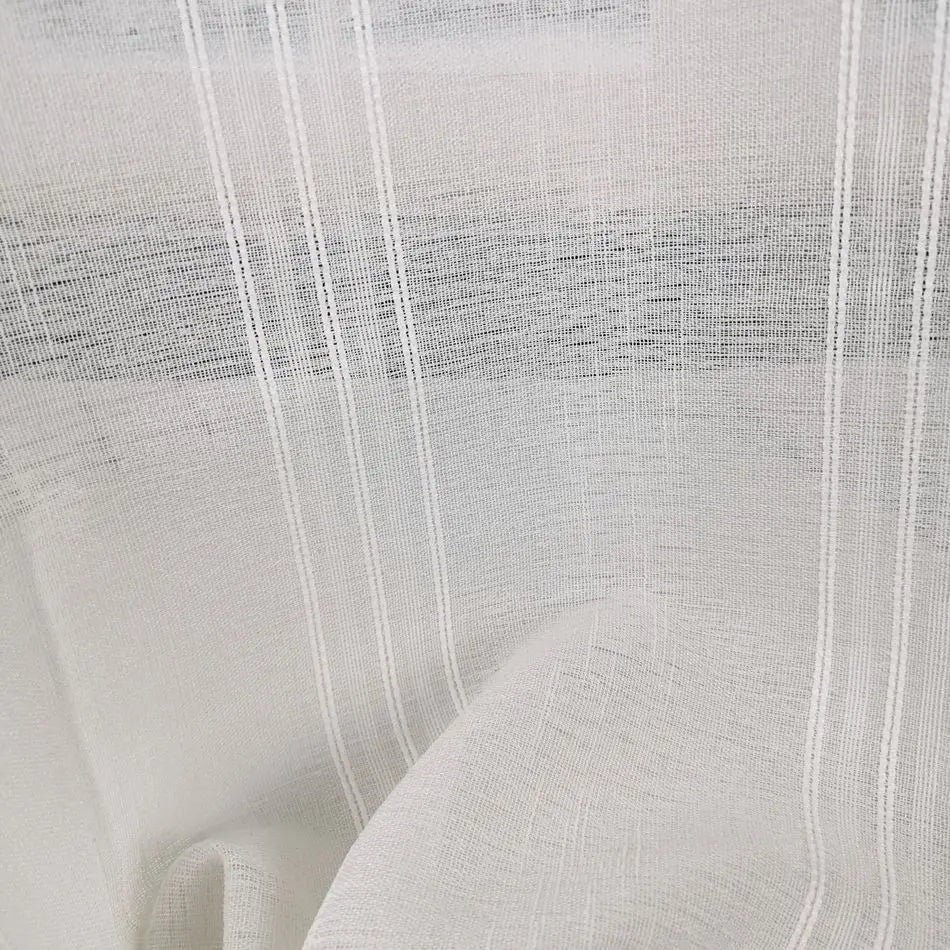 Rideau rayé style européen rétro tissu texturé décoratif