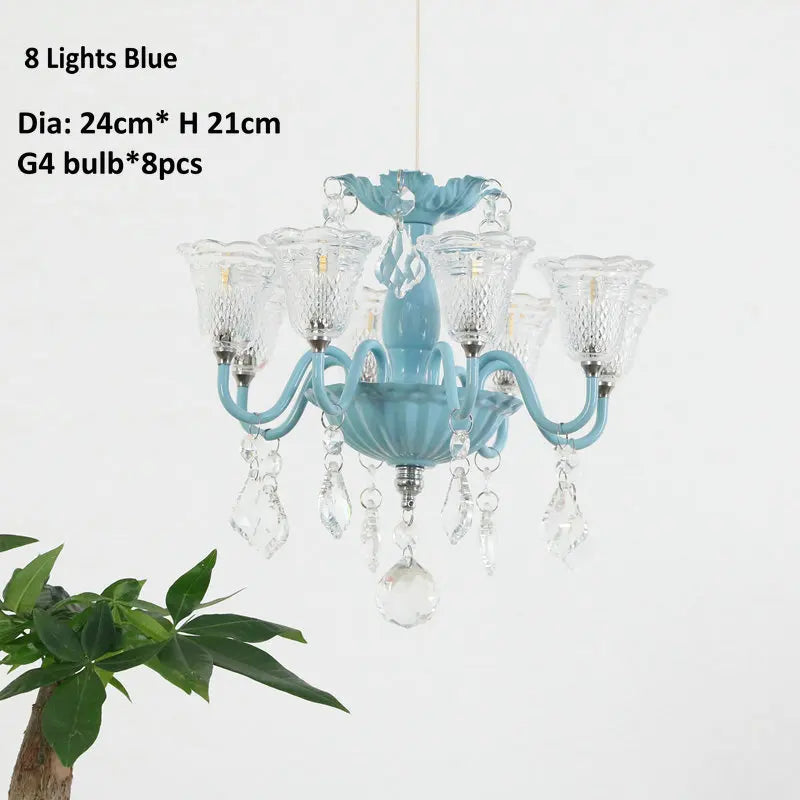 mini suspension créatives avec abat-jour en verre et cristal - vue 18 sur 21