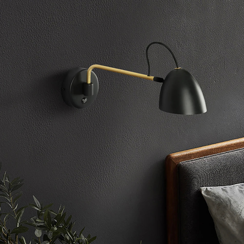 Aisilan LED applique murale à bras oscillant à intensité variable avec interrupteur tactile ajuster la luminosité applique murale pour chevet étude salon - vue 4 sur 8