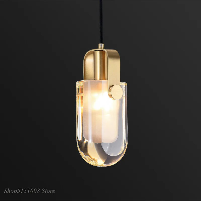 lampes suspendues en cristal nordique pour restaurant de luxe - vue 6 sur 7