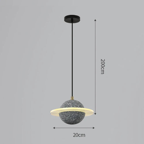suspension en résine planet pour décoration intérieure moderne - vue 18 sur 18