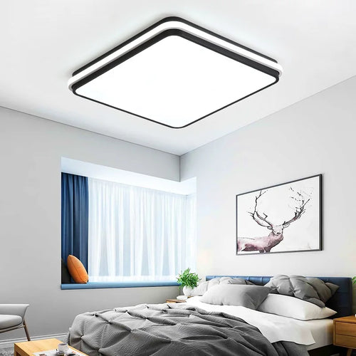 plafonnier moderne à LED ultra fin avec intensité variable - vue 2 sur 9