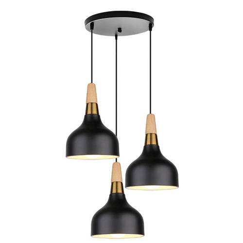 luminaire suspendu led moderne nordique en aluminium rétro - vue 14 sur 16