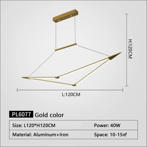 suspension led moderne dimmable pour un éclairage élégant