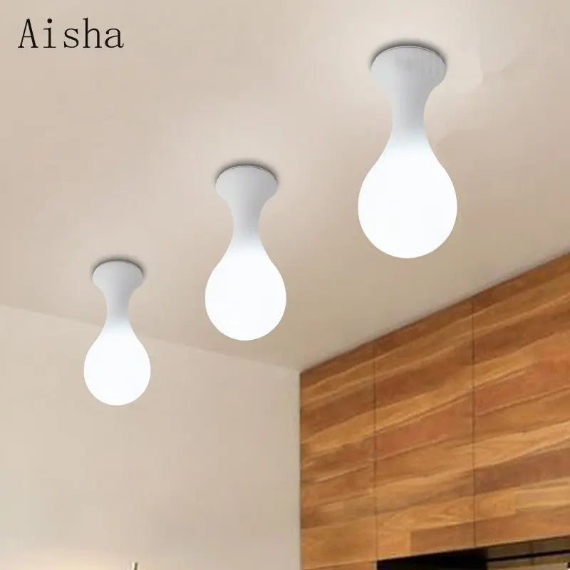 plafonnier créatif en forme de goutte de pluie design moderne - vue 2 sur 7
