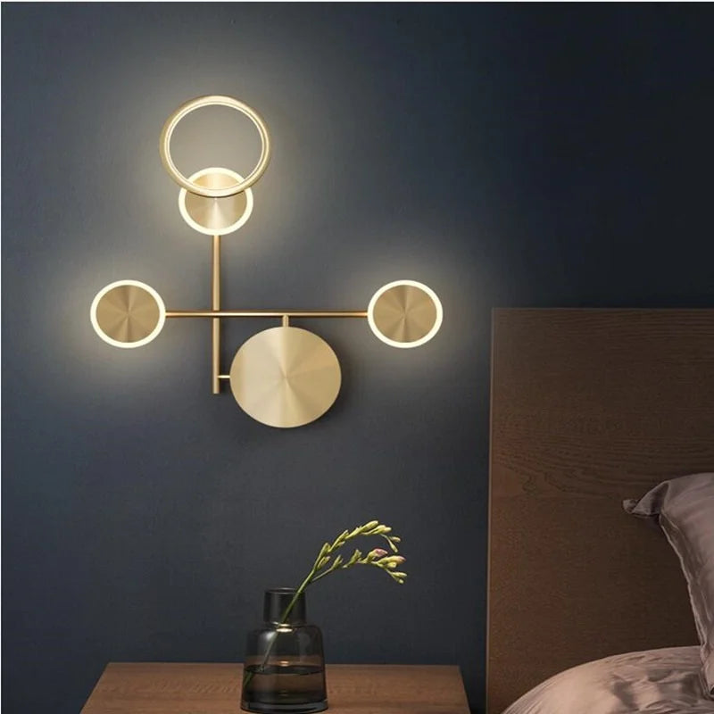 applique murale moderne à led trois lumières pour lecture et escalier - vue 3 sur 10