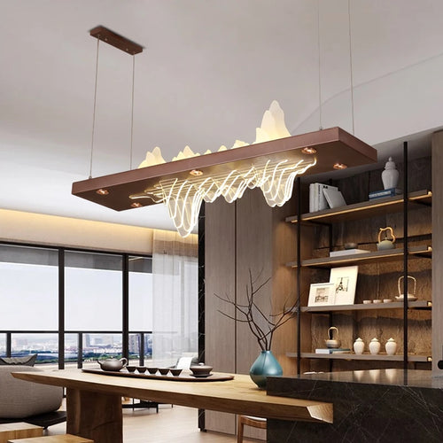 suspension moderne à led pour intérieur élégant et raffiné - vue 5 sur 6