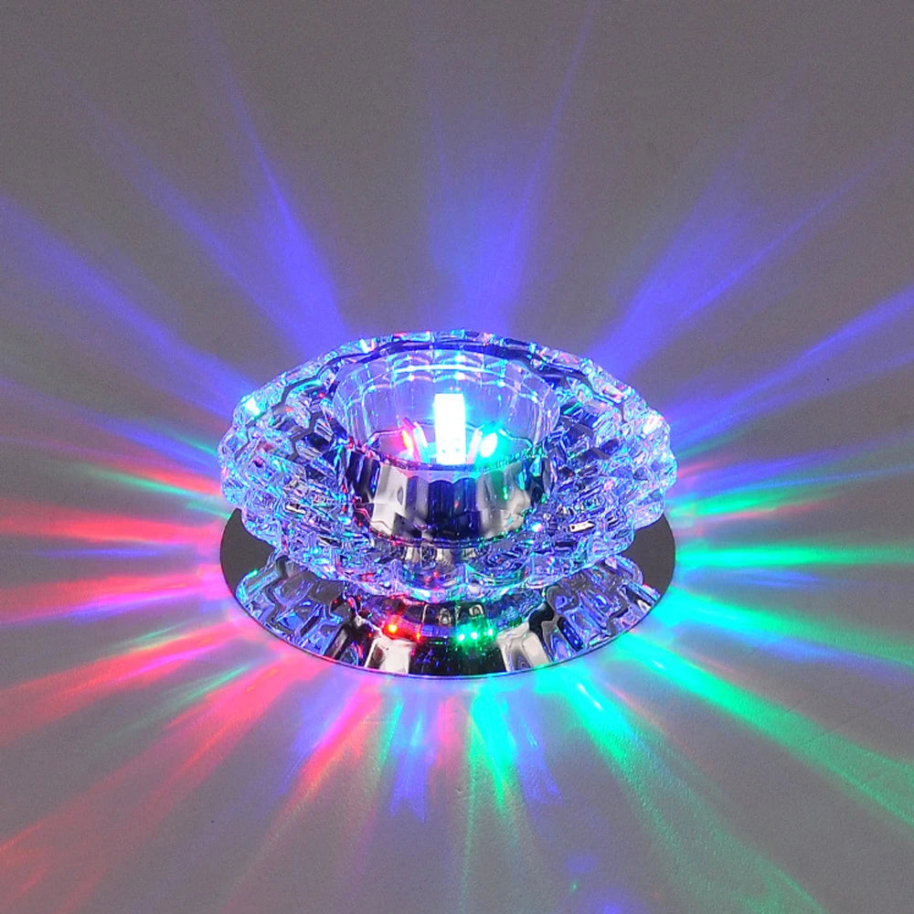 plafonniers modernes en cristal décoratifs lumière allée - vue 3 sur 7