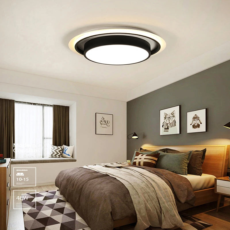 plafonnier acrylique rond pour décoration intérieure moderne - vue 5 sur 10