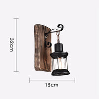 applique murale industrielle en bois pour café et restaurant