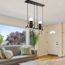 suspension lampe art décor moderne 1/3 tête