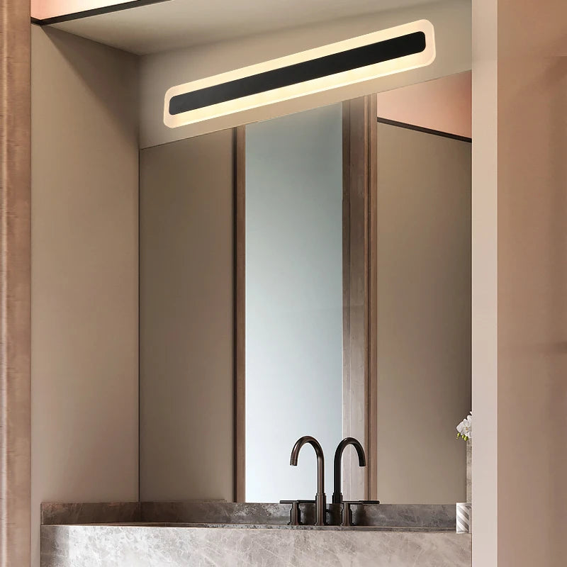 applique murale led acrylique miroir rectangle déco maison - vue 3 sur 16