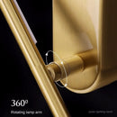 Couloir nordique tout en cuivre ligne Simple applique murale Post-moderne chambre chevet décoration murale applique murale LED lumières salon lampes d'escalier