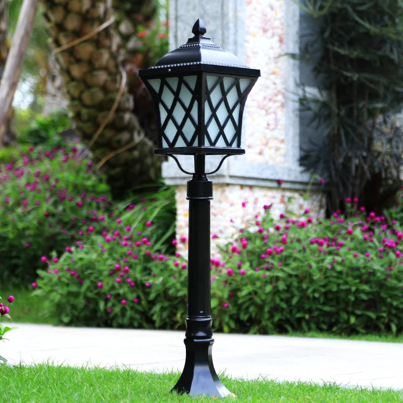 lampe de pelouse extérieure étanche style européen éclairage de jardin - vue 7 sur 8