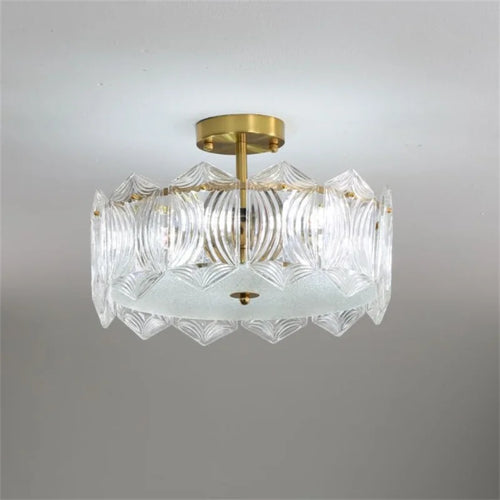 plafonnier en cristal moderne pour éclairage intérieur élégant - vue 4 sur 6