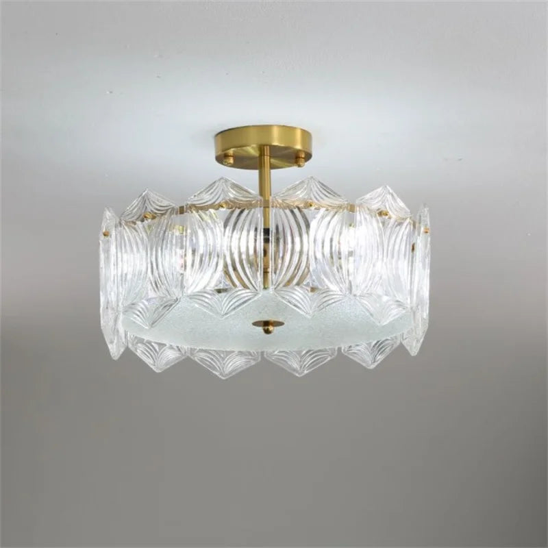 plafonnier en cristal moderne pour éclairage intérieur élégant - vue 3 sur 6