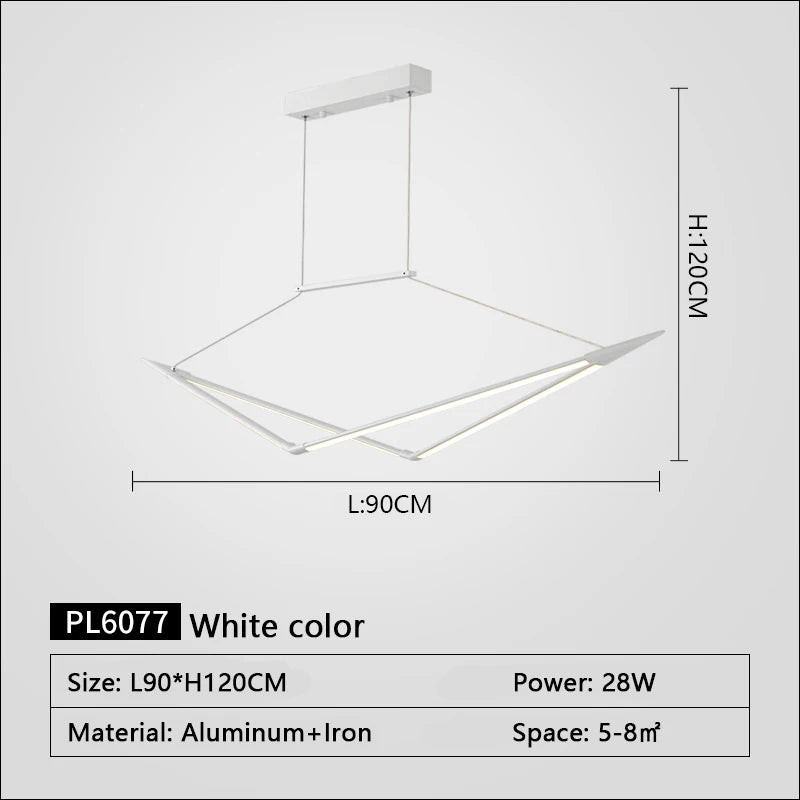suspension led moderne dimmable pour un éclairage élégant - vue 12 sur 15