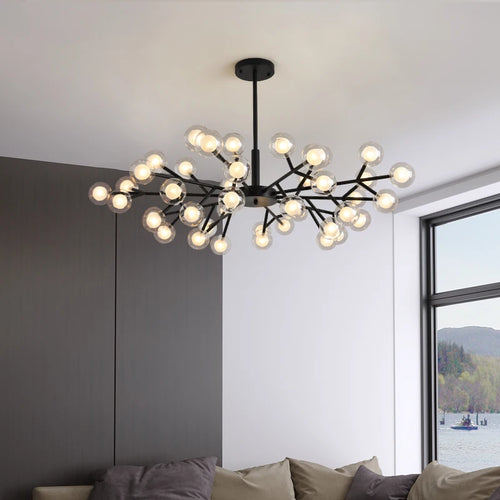 lustre moléculaire nordique design pour intérieur élégant - vue 3 sur 12