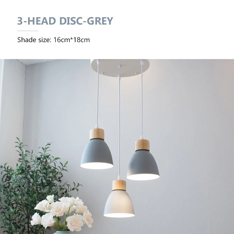 Lustre nordique bois 3 têtes décor - vue 23 sur 26