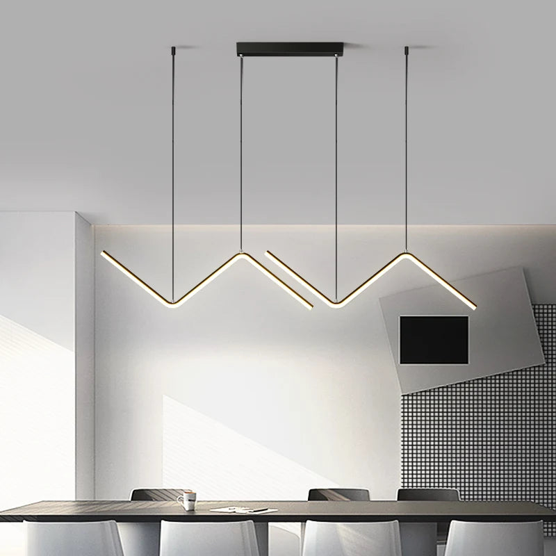 lampe led nordique suspendue décoration maison luminaire intérieur - vue 6 sur 8