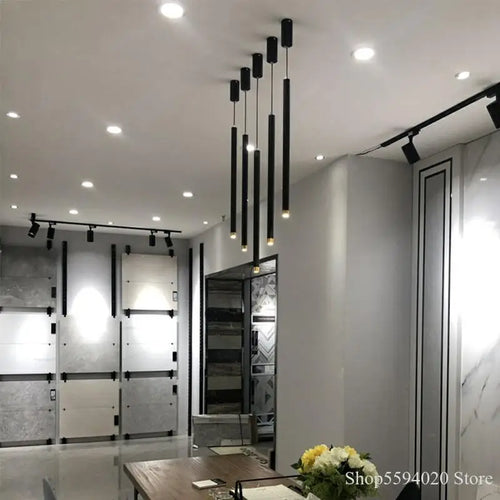 lustre led moderne suspendu pour décoration intérieure élégante - vue 4 sur 16