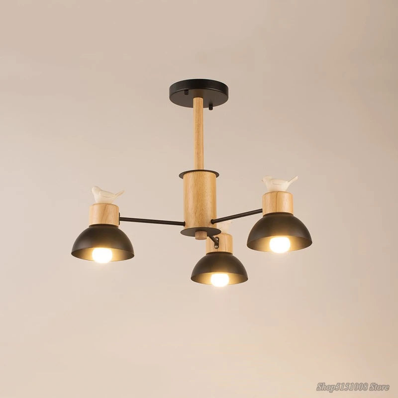 lustre nordique oiseau led simple moderne mini décor éclairage - vue 10 sur 11