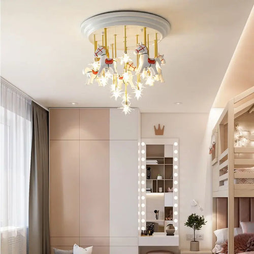 lustre led romantique pour décoration intérieure élégante et chaleureuse - vue 4 sur 10
