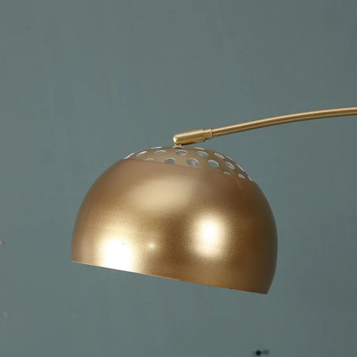 lampadaire nordique led en fer simple avec base en marbre - vue 5 sur 8