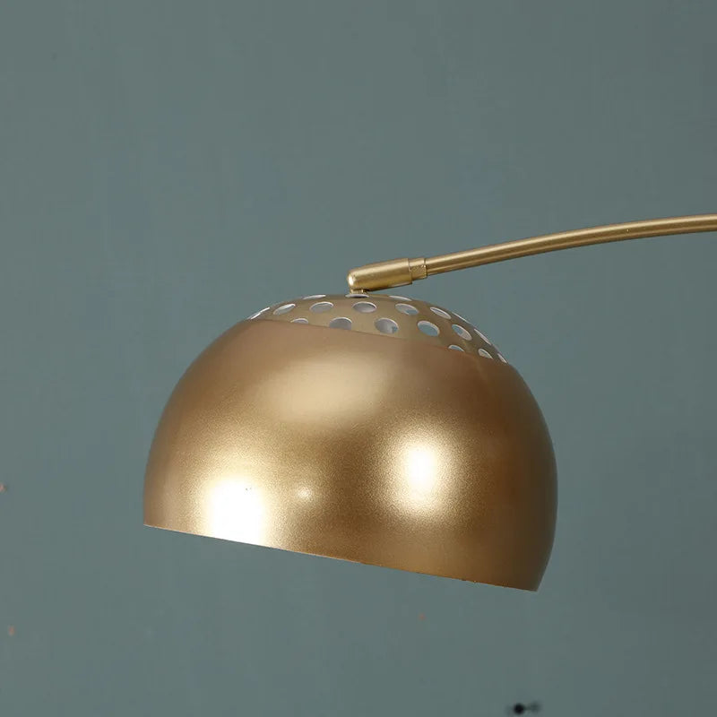 lampadaire nordique led en fer simple avec base en marbre - vue 5 sur 8