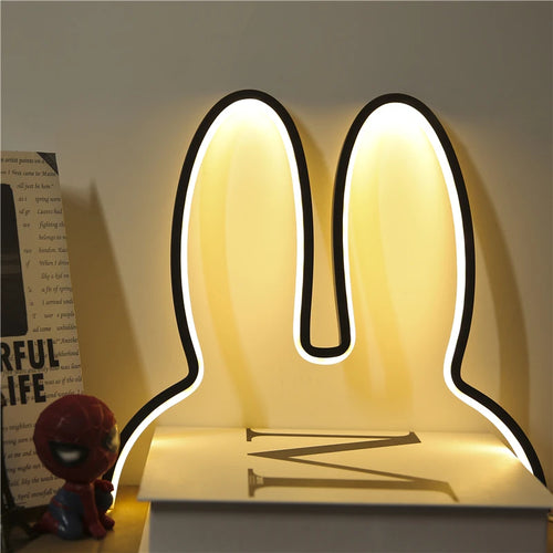 veilleuse led lapin moderne pour enfants cadeau de noël - vue 3 sur 8