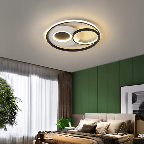 plafonnier moderne à leds ultra mince pour intérieur élégant - vue 4 sur 10