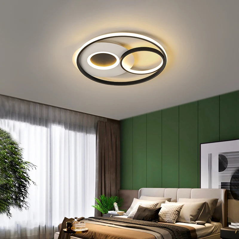 plafonnier moderne à leds ultra mince pour intérieur élégant - vue 4 sur 10