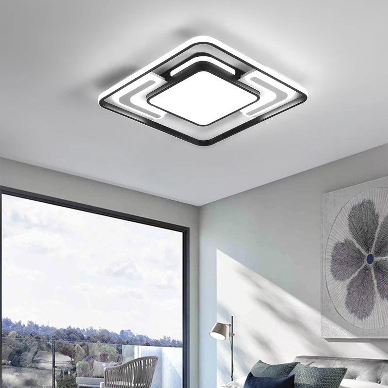 plafonnier luminaire contemporain géométrique pour éclairage intérieur - vue 5 sur 9