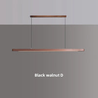 suspension en bois avec lumière led pour table à manger