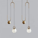 suspension moderne en verre design créatif ajustable pour divers espaces