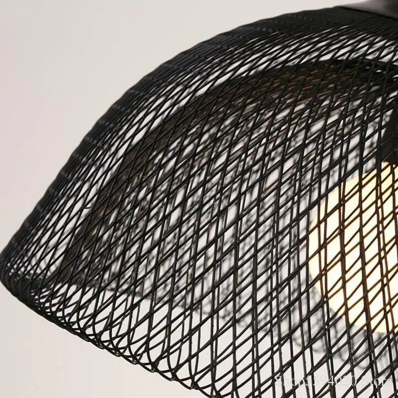 lustre cage à oiseaux style loft rétro en fer créatif minimaliste - vue 6 sur 18