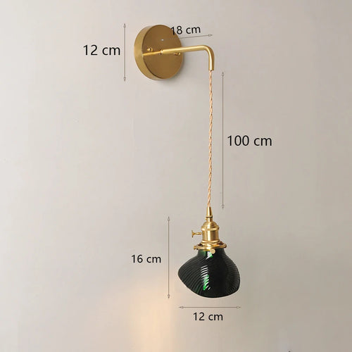 applique murale japonaise en verre pour décoration moderne - vue 18 sur 17