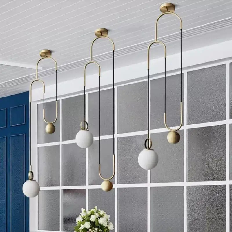 suspension boule en verre design créatif pour intérieur - vue 5 sur 7