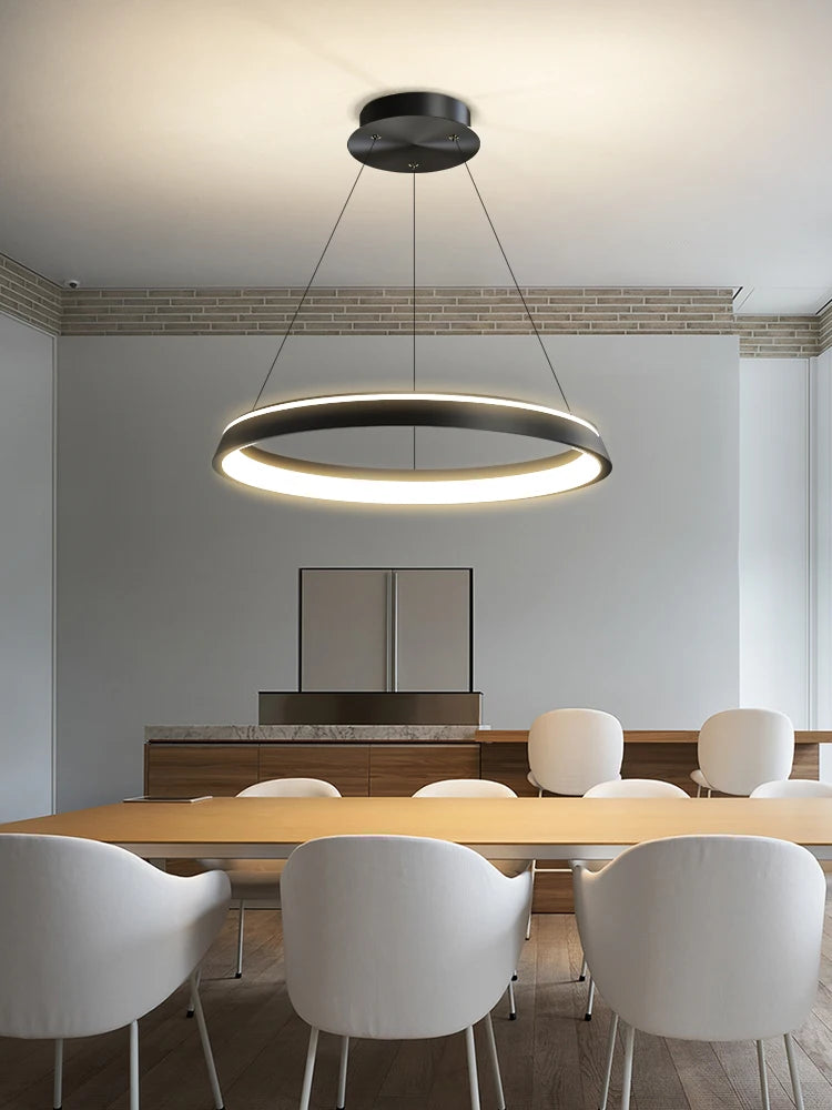 lustre minimaliste moderne pour restaurant et cuisine - vue 1 sur 7